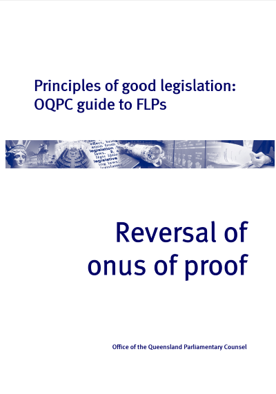 FLPs Reversal of onus of proof