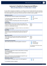Checklist for departmental instructors: Bills and ACiDs