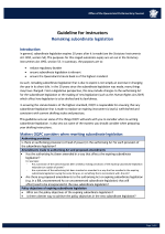 Guideline: Re-writing subordinate legislation